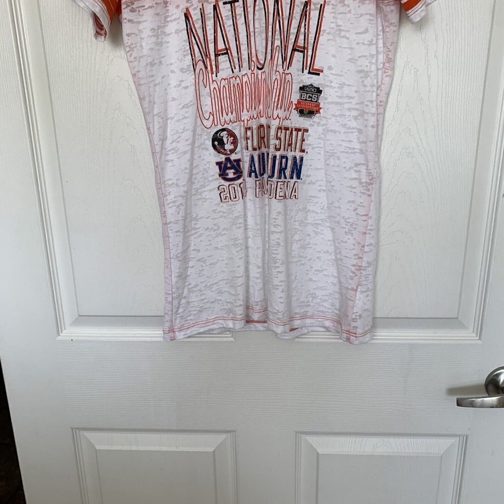 Auburn VNeck Women’s Large Tshirt 2014 Vizio BCS National Championship Pasadena - Picture 4 of 12